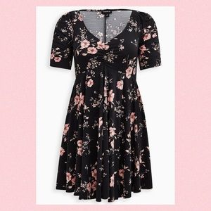 Torrid Mini Studio Knit Cinch Front Skater Dress Size 2X